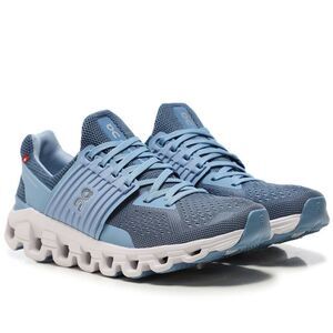 On Running Cloudswift with Helion Ladie's/Girl's Running Shoe Sky/Lake, 7/38